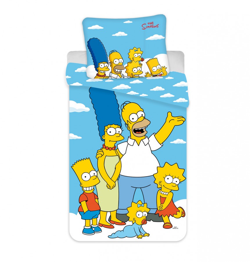 Jerry Fabrics povlečení The Simpsons family Clouds 02