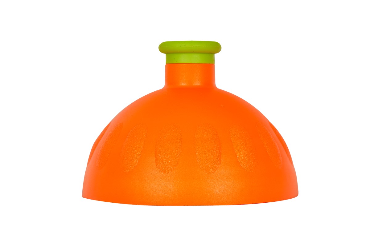Zdravá lahev Víčko oranžové/zátka světle zelená vpvz0252