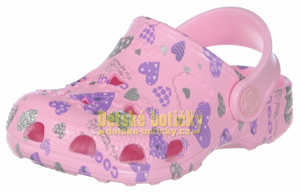 Coqui Little Frog 8714-224-3800 pink hearts