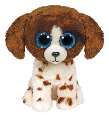Ty Beanie Boos MUDDLES - hnědobílý pes, 15 cm