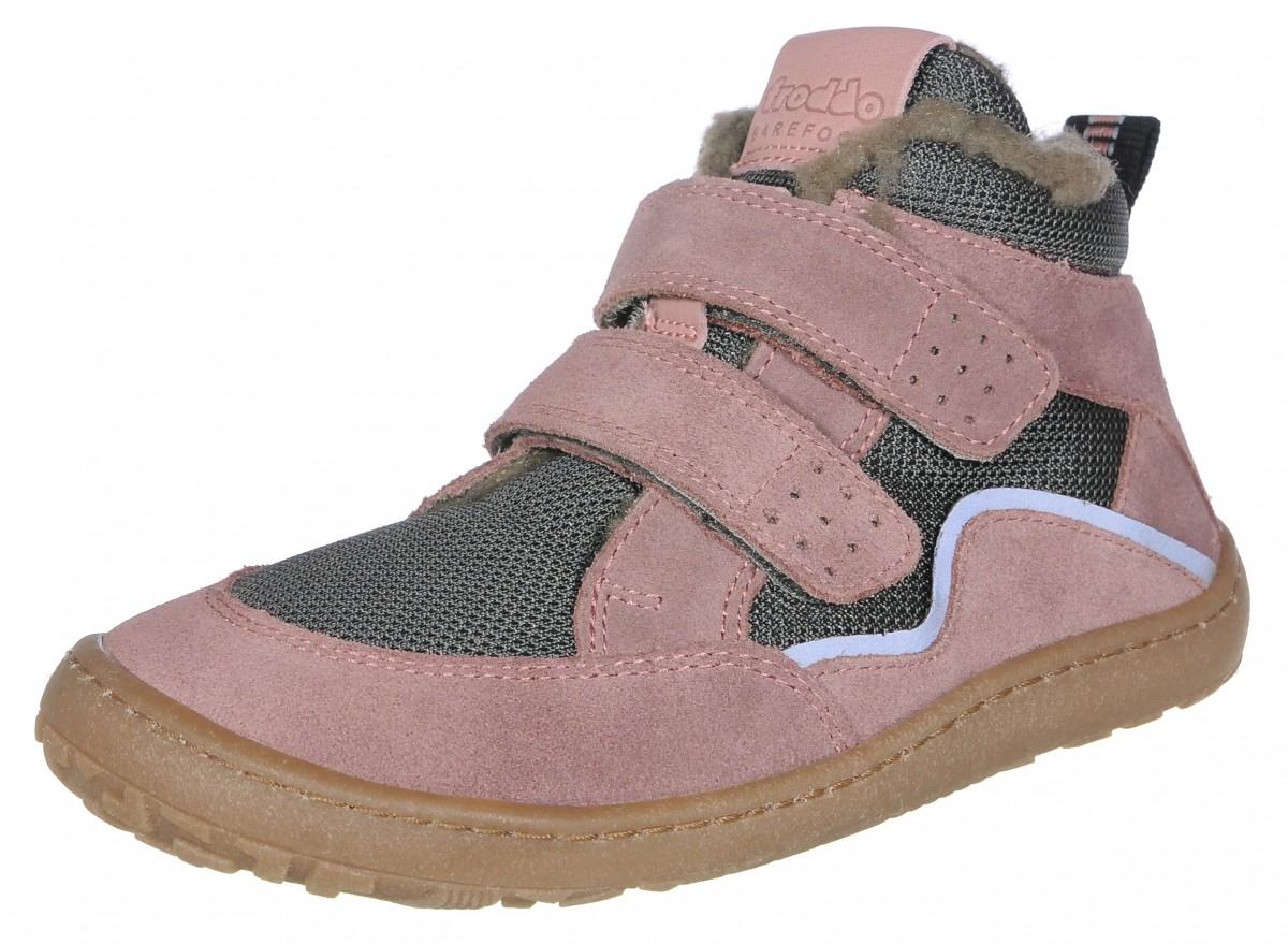 Froddo G3110203 Barefoot winter wool grey pink