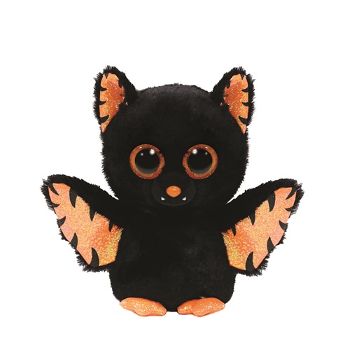Ty Beanie Boos MORTIMER, 15 cm - černo-oranžový netopýr