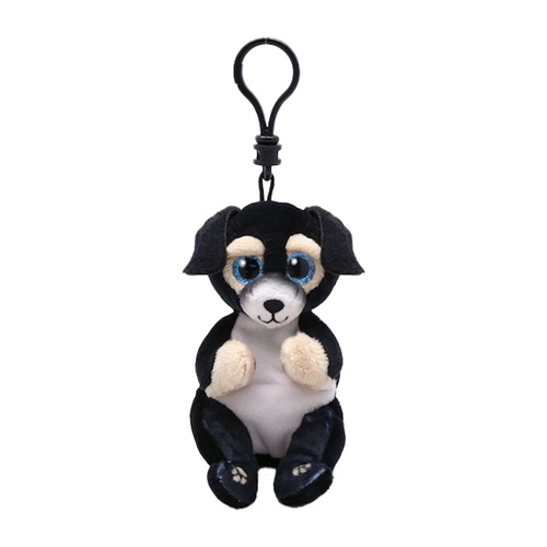 Ty Beanie Bellies RANGER, Clip 8,5 cm - černý pes 