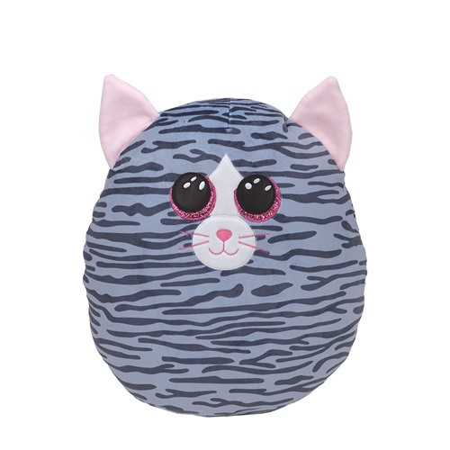 Ty Squishy Beanies KIKI - šedá kočka, 22 cm (1)