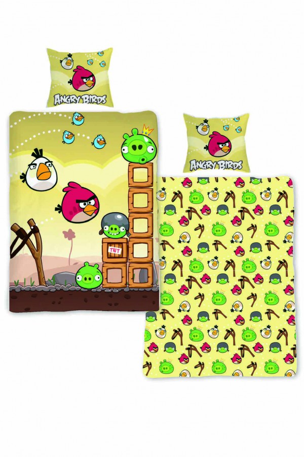 Jerry Fabrics Povlečení Angry Birds AB005 140x200 70x90