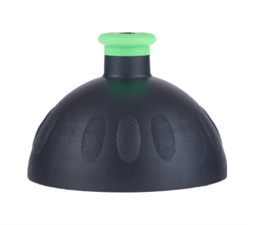 Zdravá lahev Víčko černé/zátka zelená fluo VPVZ0224