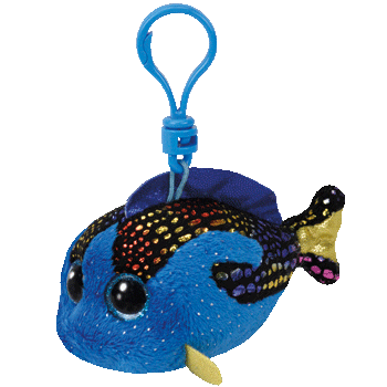 TY Beanie Boos AQUA - modrá ryba přívěšek 3