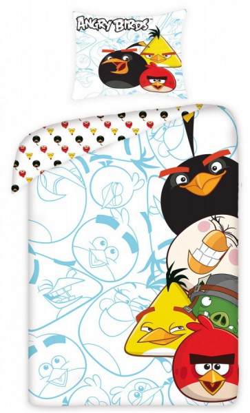Jerry Fabrics Povlečení Angry Birds AB5002 140x200 70x90